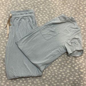 Lates by Kate jam pants set. Baby blue. Medium.